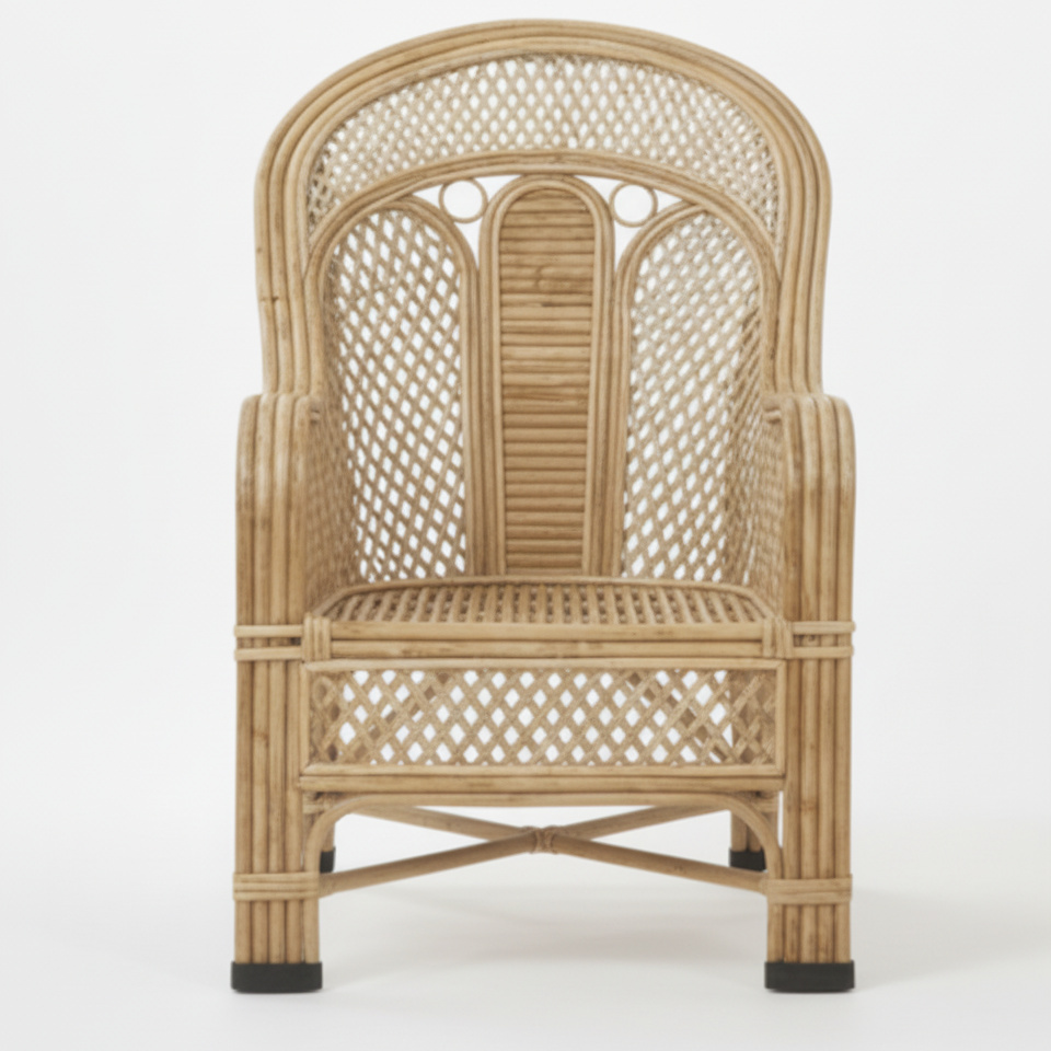 Heritage Weave Indian Cane Armchair