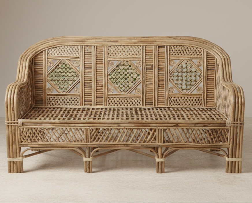 The Artisan Geometric Cane Couch