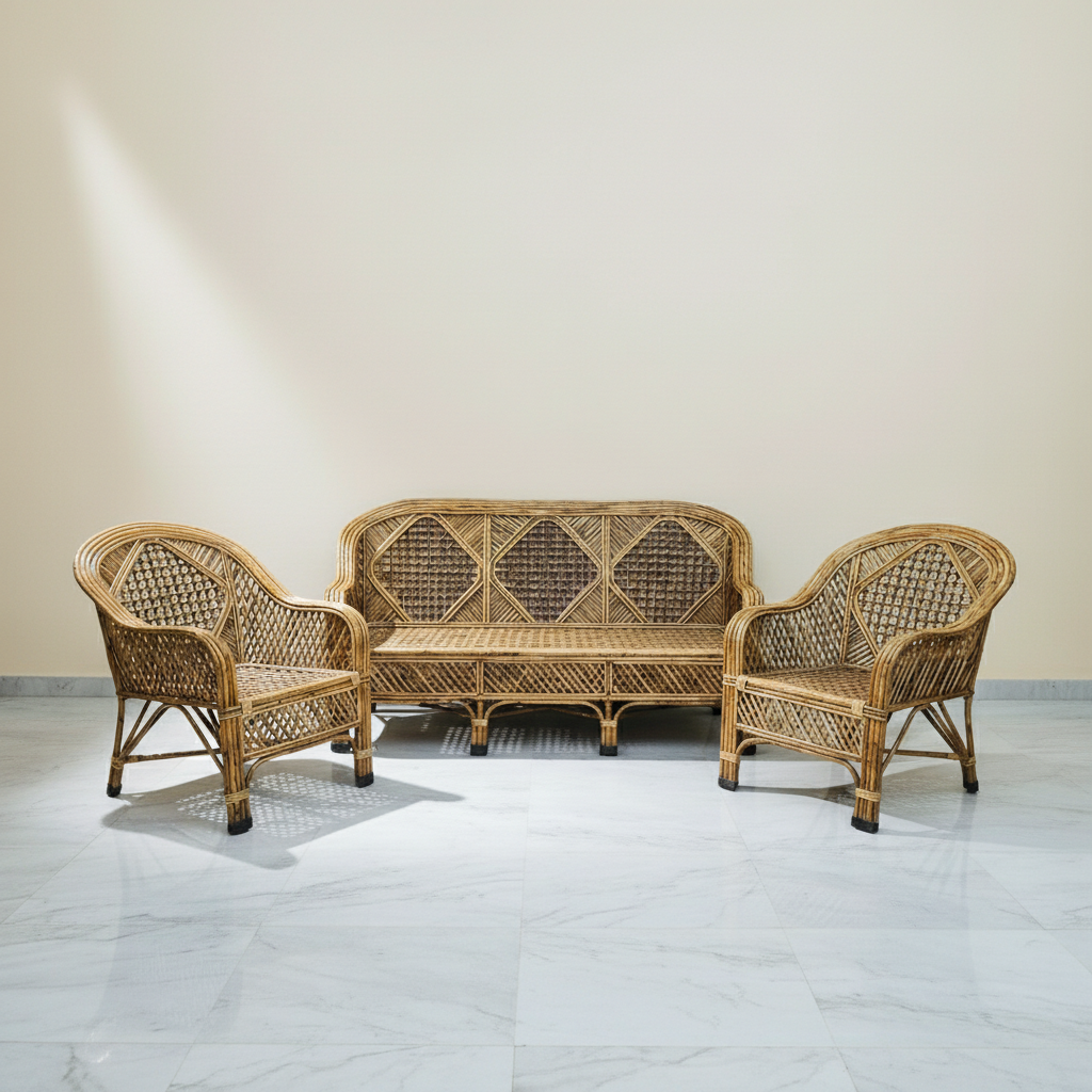 The Harlequin Contrast Rattan Collection