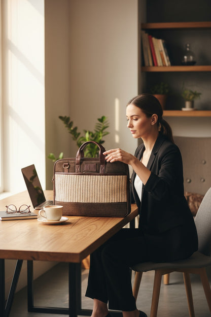 Premium Jute Laptop Bag – A Work Companion That Matches Your Lifestyle