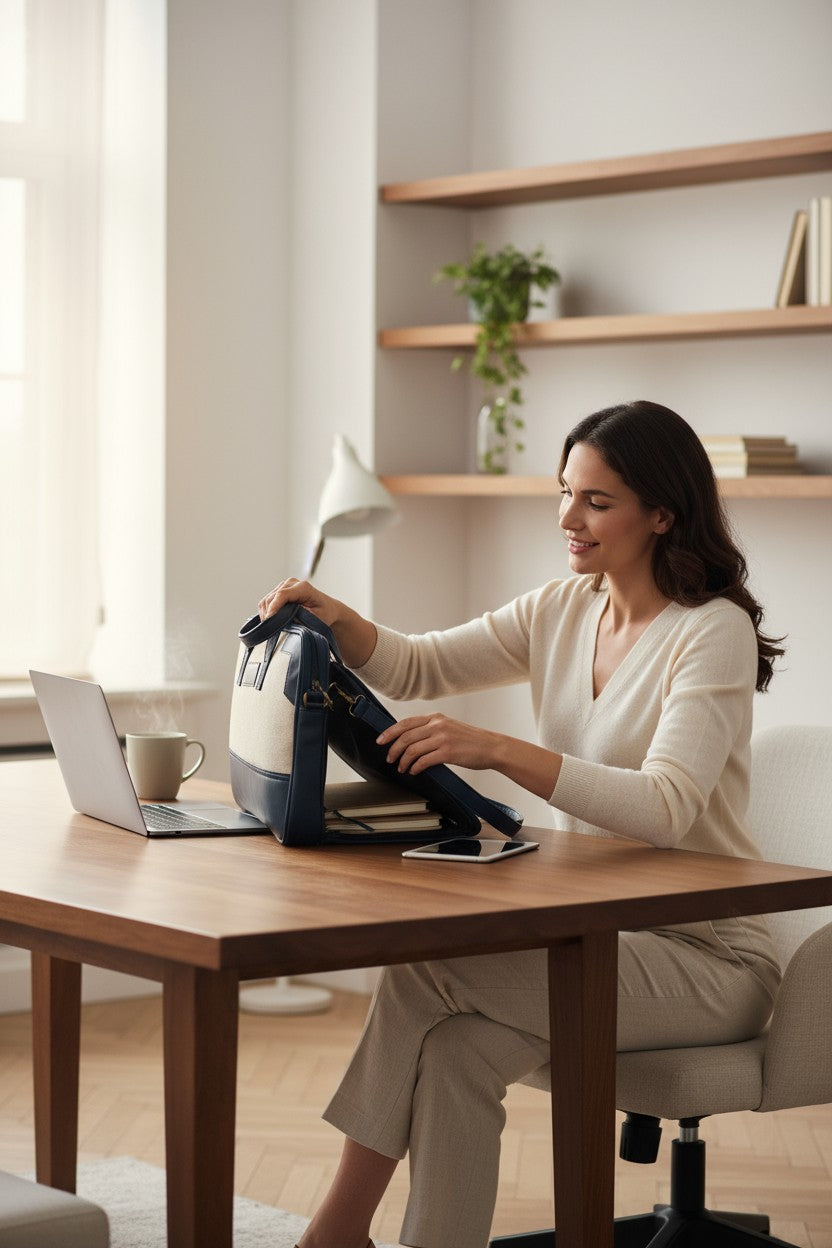Eco-Friendly Jute Laptop Bag - Sustainable Protection for Your Tech