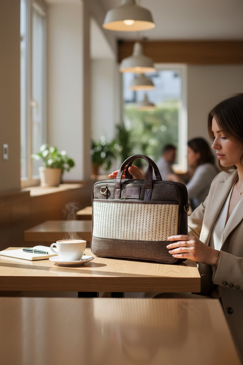 Premium Jute Laptop Bag – A Work Companion That Matches Your Lifestyle