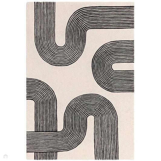 Arches Modern Geometric Hand-Tufted High-Density Soft Textured Rug -Bisha Rugs