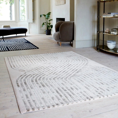 Solsitice Modern Geometric Hand-Tufted Rug -Bisha Rugs