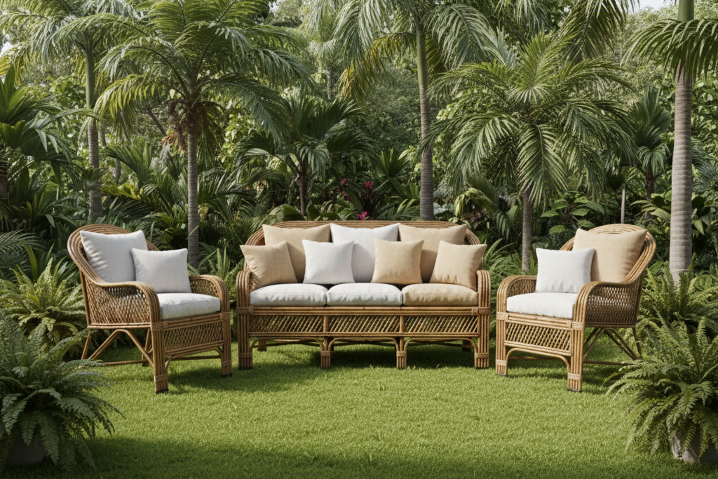 The Stately Pillar Rattan Collection