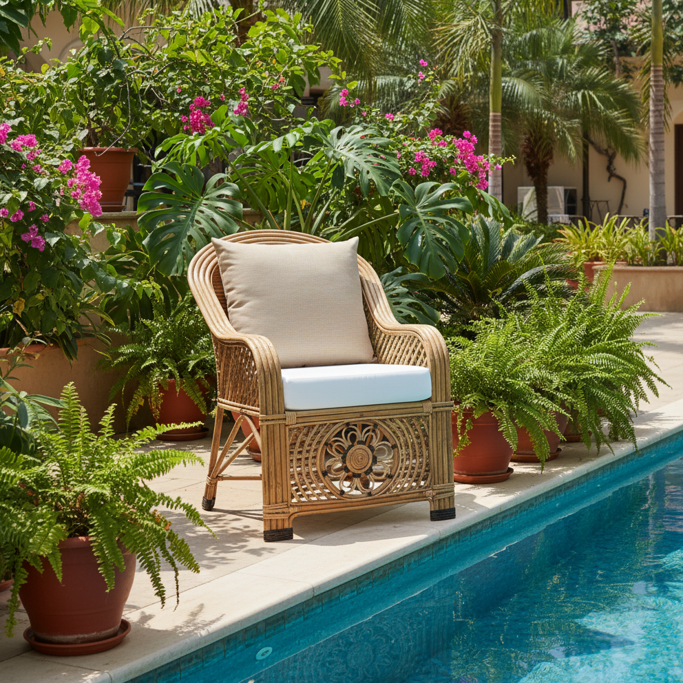 The Bombay Classic Rattan Armchair