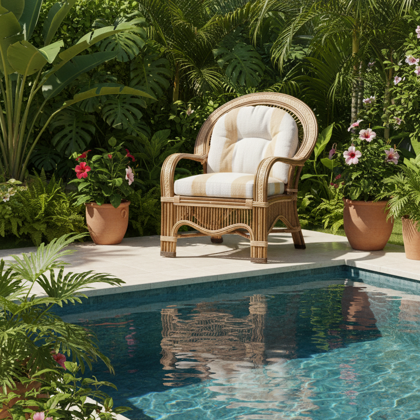 The Seamless Loom Cane Armchair