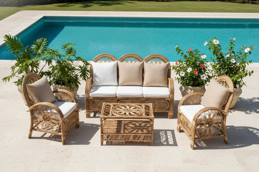 Aura Circular Cane Living Group
