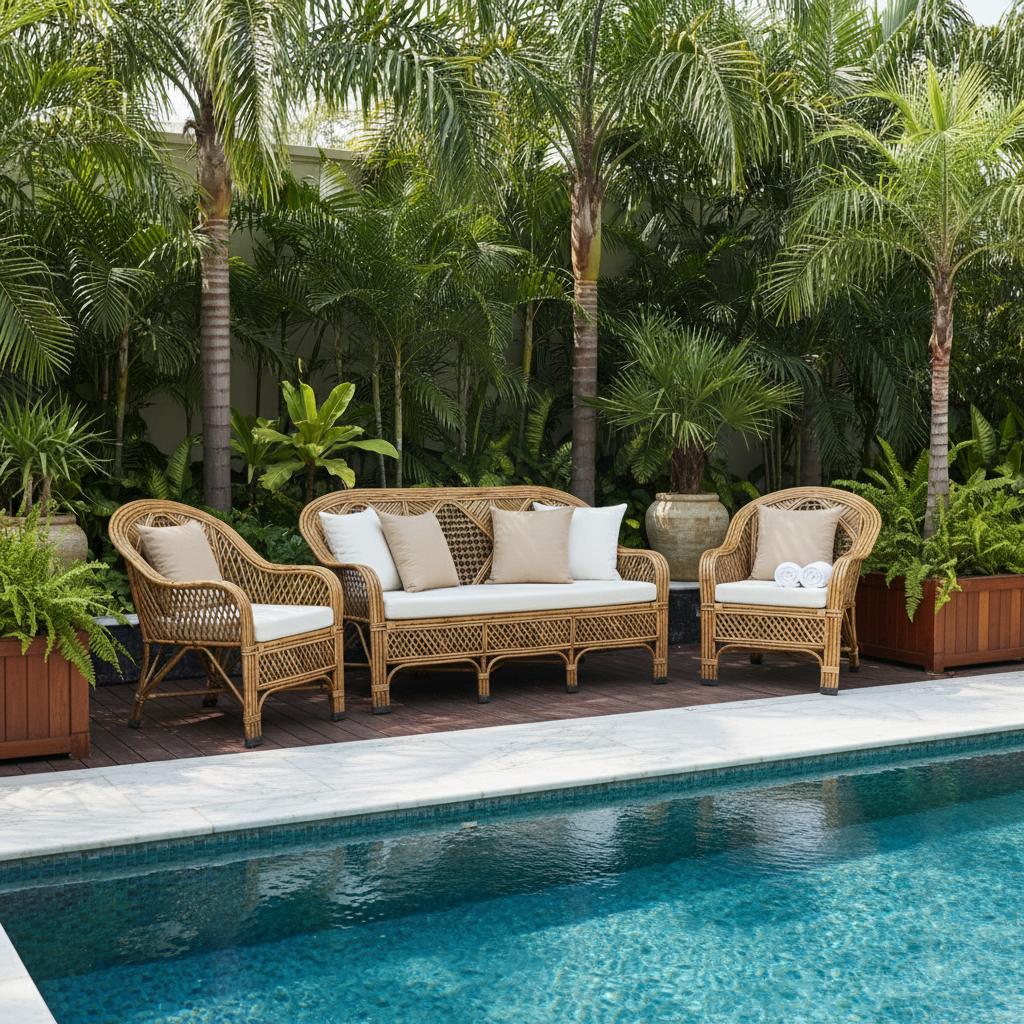 The Harlequin Contrast Rattan Collection