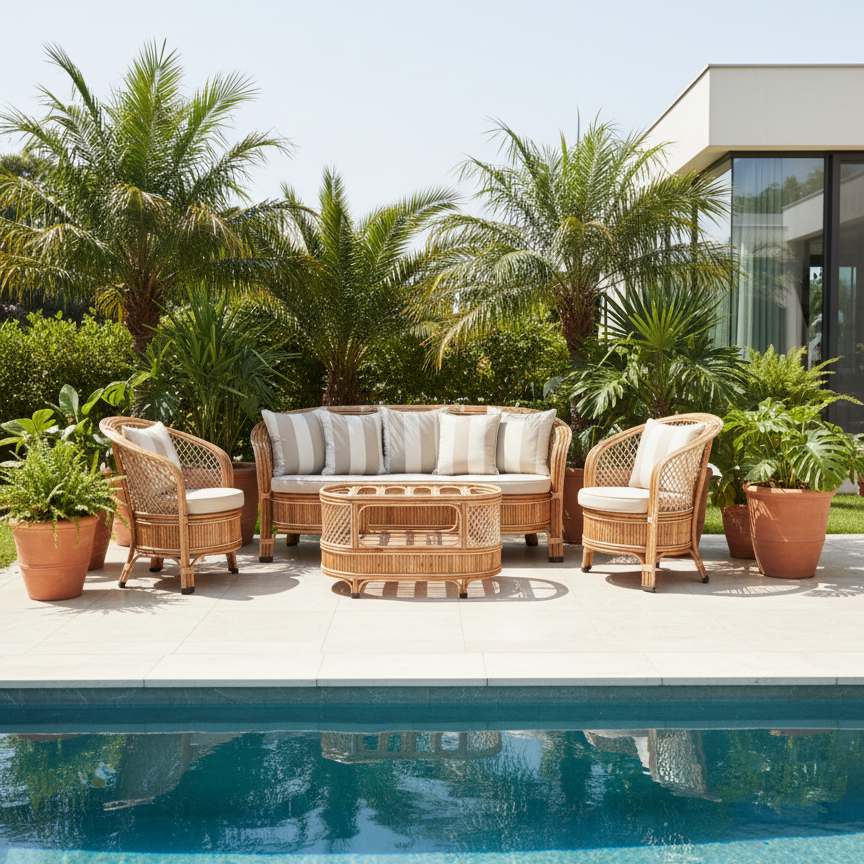 The Coastal Tub Chair Rattan Collection