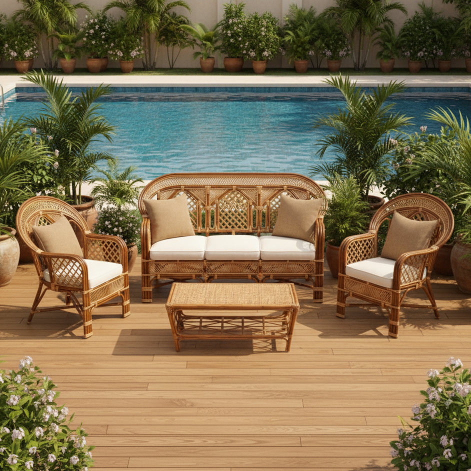 The Grand Pavilion Wicker Lounge