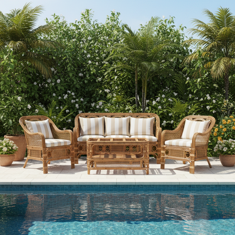 Gardenia Lattice Outdoor Set
