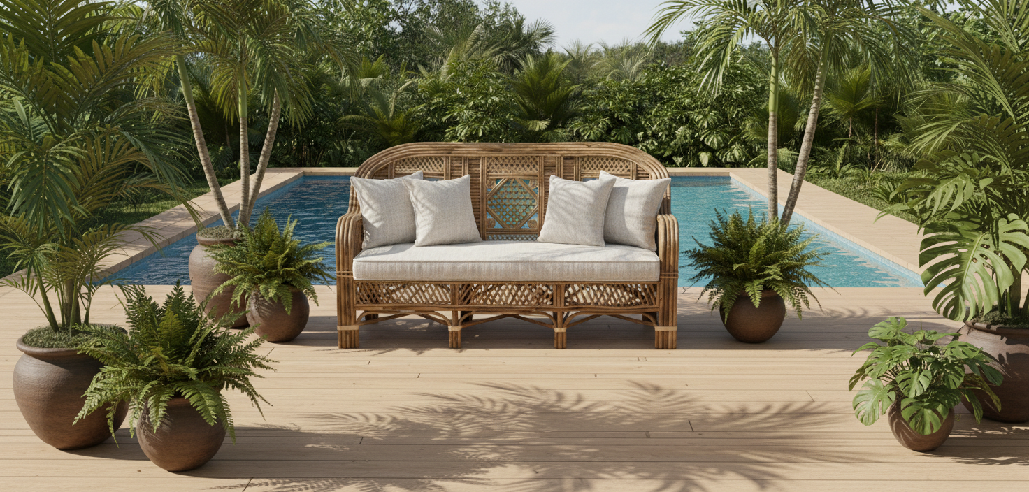 The Artisan Geometric Cane Couch