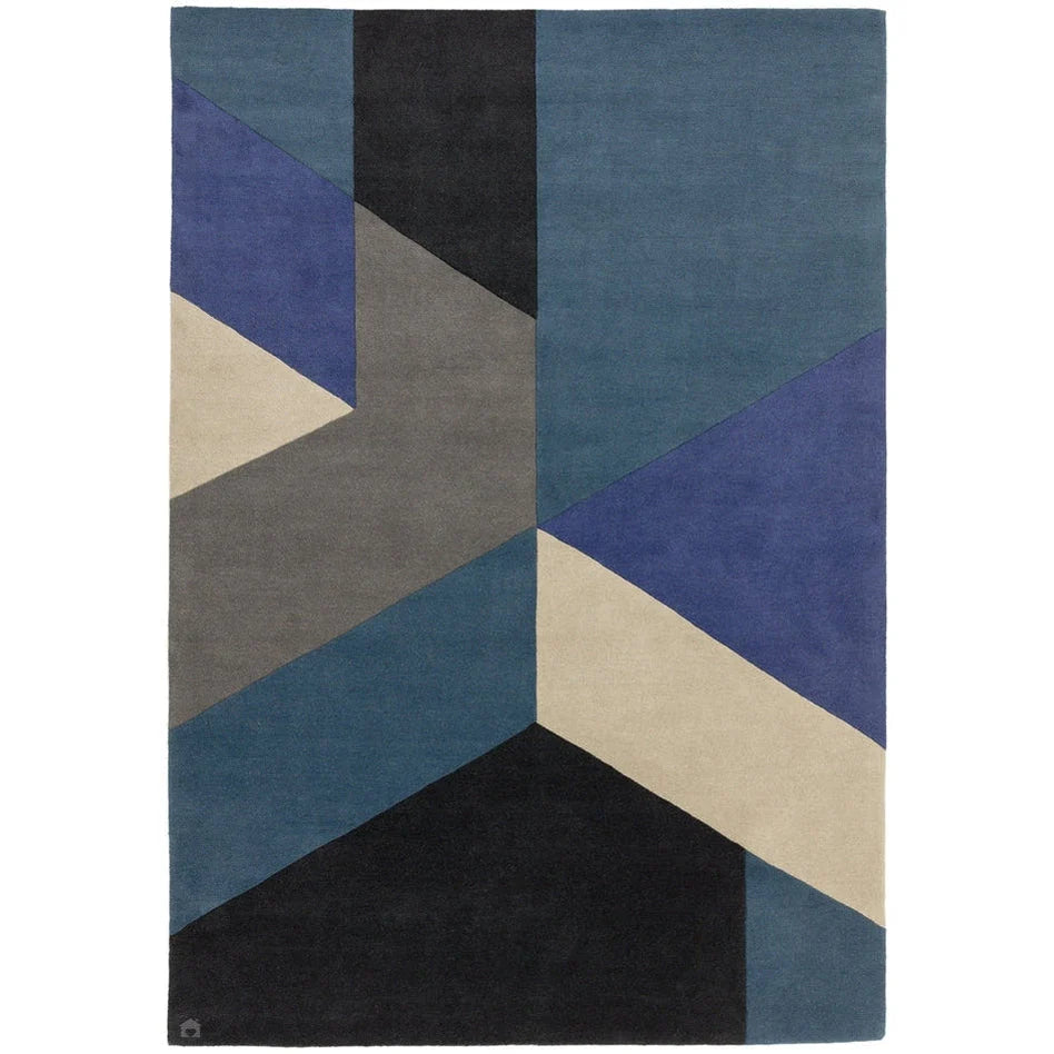 Geo Modern Geometric Hand-Tufted Area Rug -Bisha Rugs