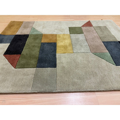 Modern Geometric Hand-Tufted Rug -Bisha Rugs