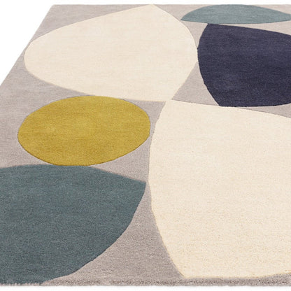 Mid Century Modern Geometric Hand-Tufted Area Rug - Bisha Rugs