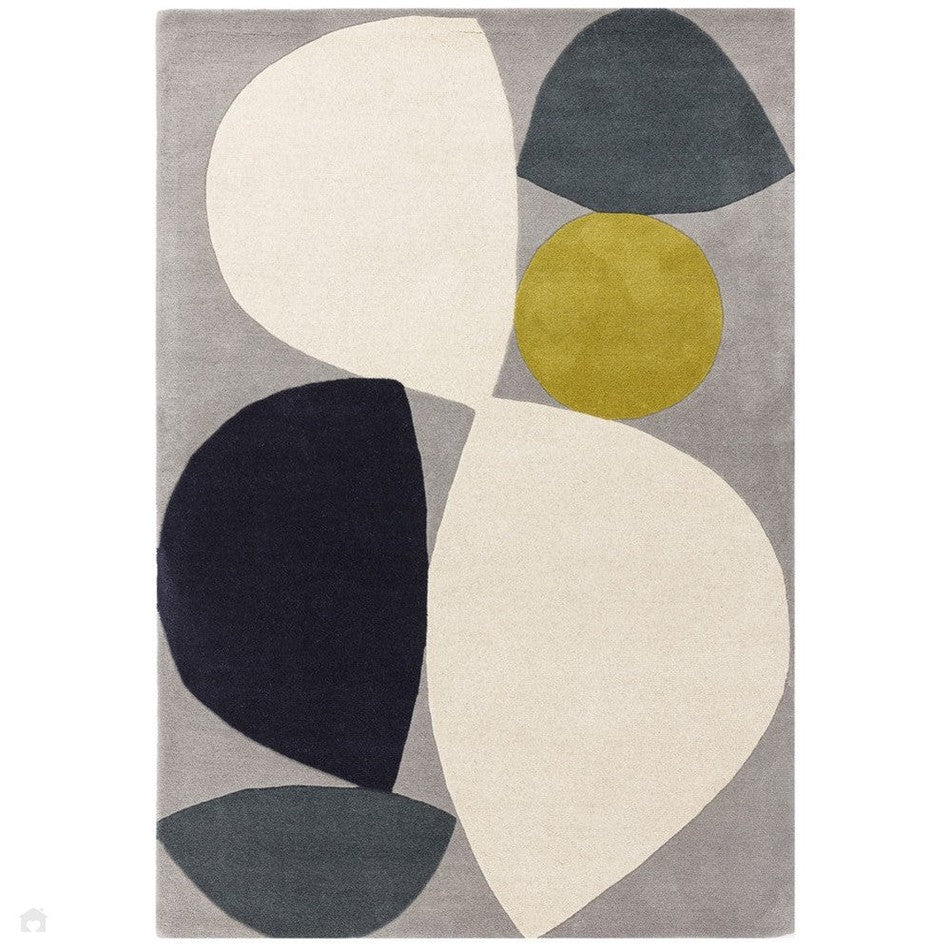 Mid Century Modern Geometric Hand-Tufted Area Rug - Bisha Rugs