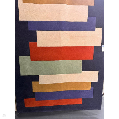 Stacks Modern Geometric Hand Tufted Rug -Bisha Rugs