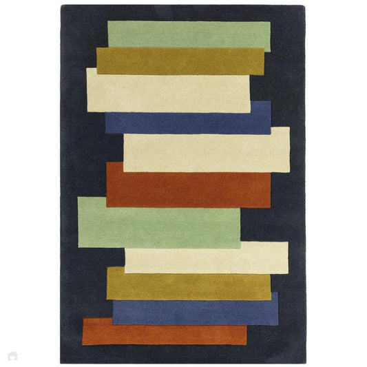 Stacks Modern Geometric Hand Tufted Rug -Bisha Rugs