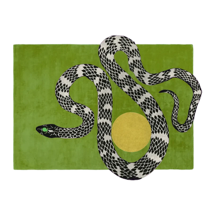 Snake Hand Tufted Wool Rug -Bisha Rugs