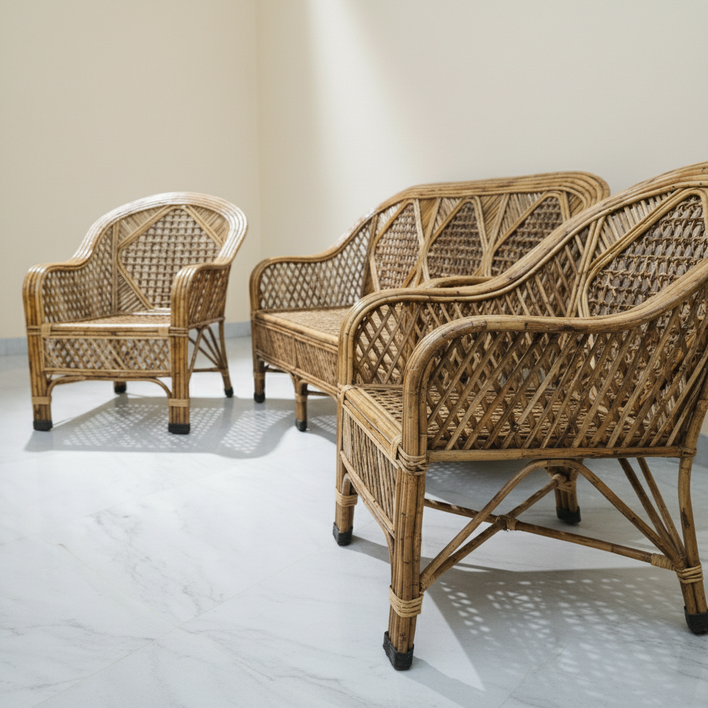 The Harlequin Contrast Rattan Collection