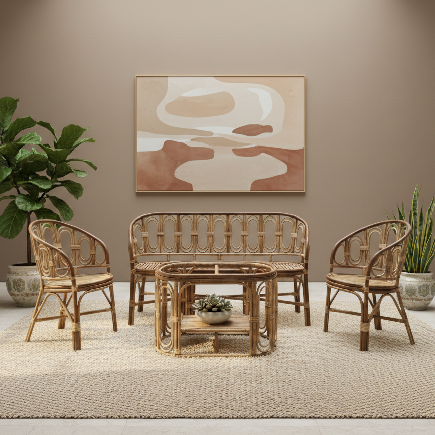 The Orbit Minimalist Wicker Lounge