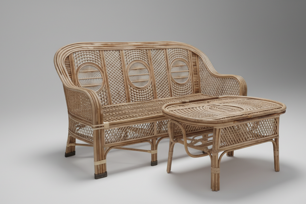 The Coastal Circle-Weave Living Set