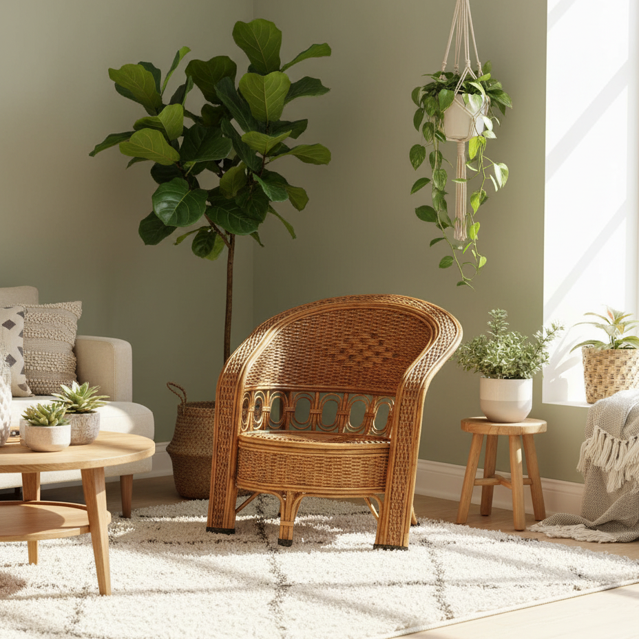 The Bombay Handcrafted Lattice Chair