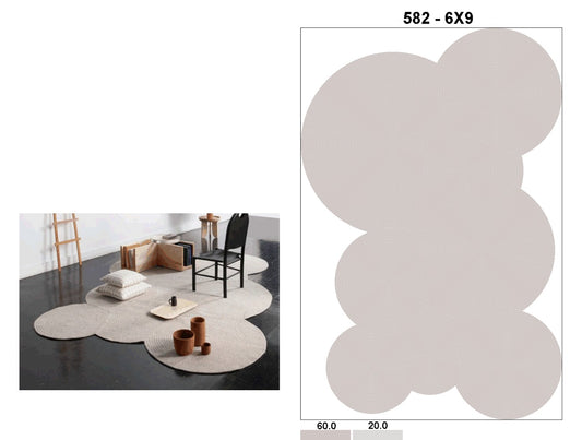 Micky Modern  Design Area Rug