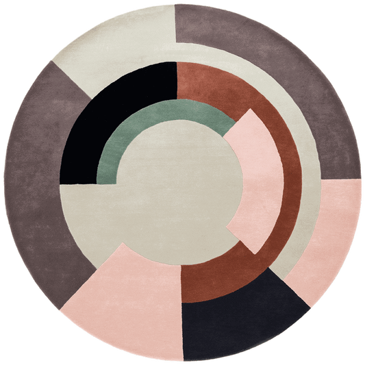 Plateau Modern Design Round Rug-Bisha Rugs