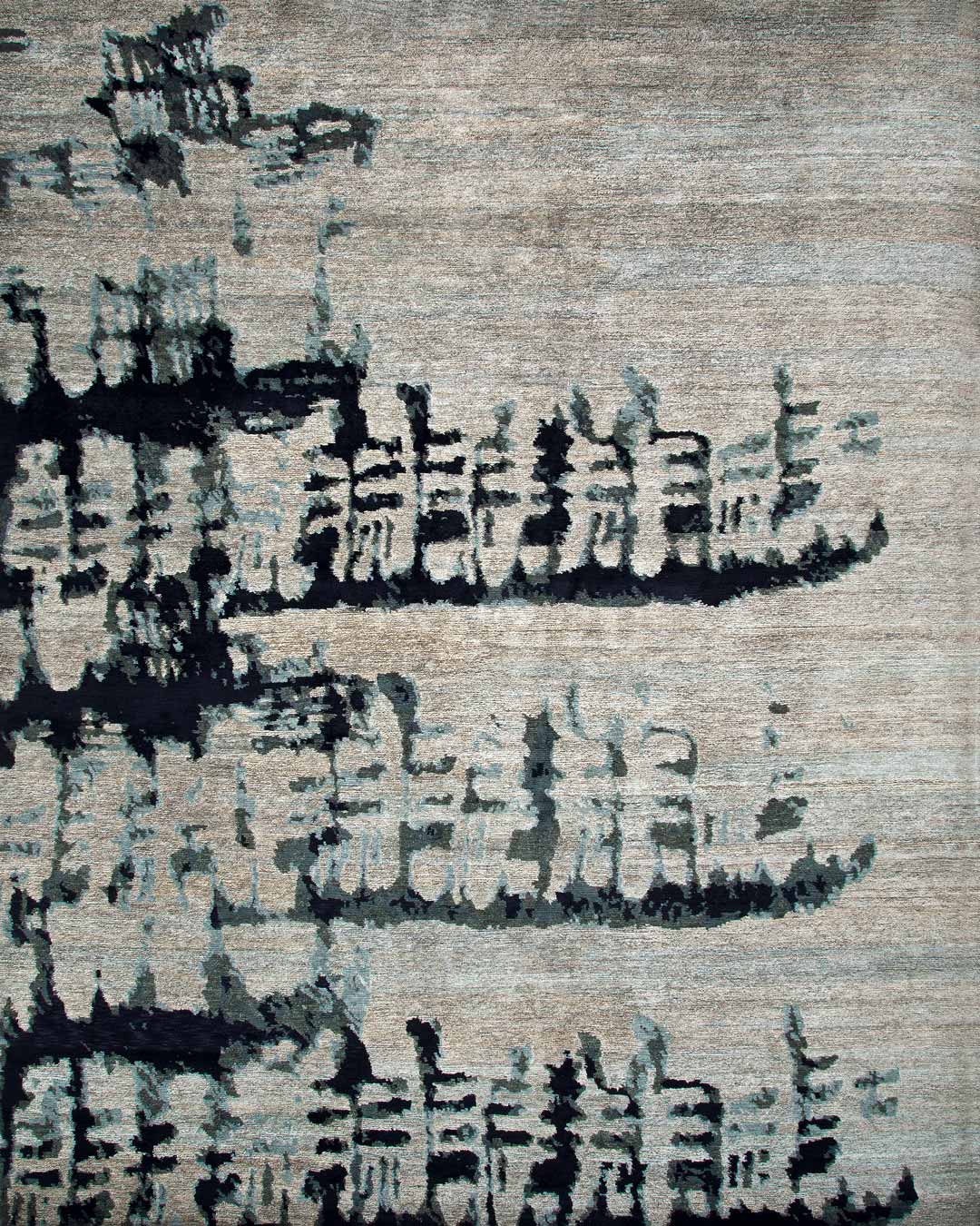 Etched Style Handmade Area Rug