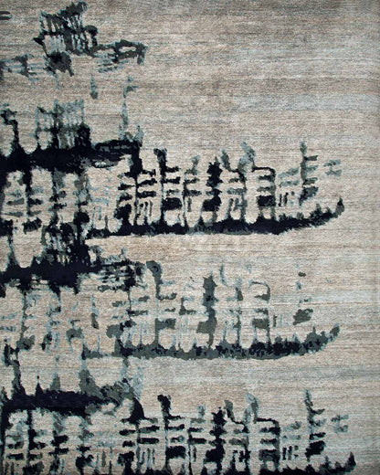 Etched Style Handmade Area Rug