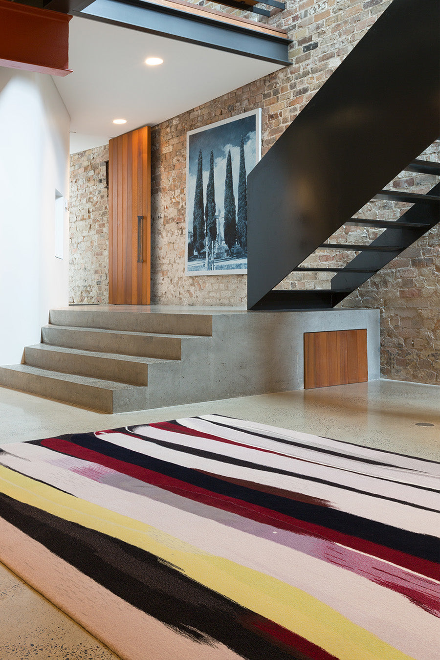 Dance Lines Modern Design Hand-Tufted Rug