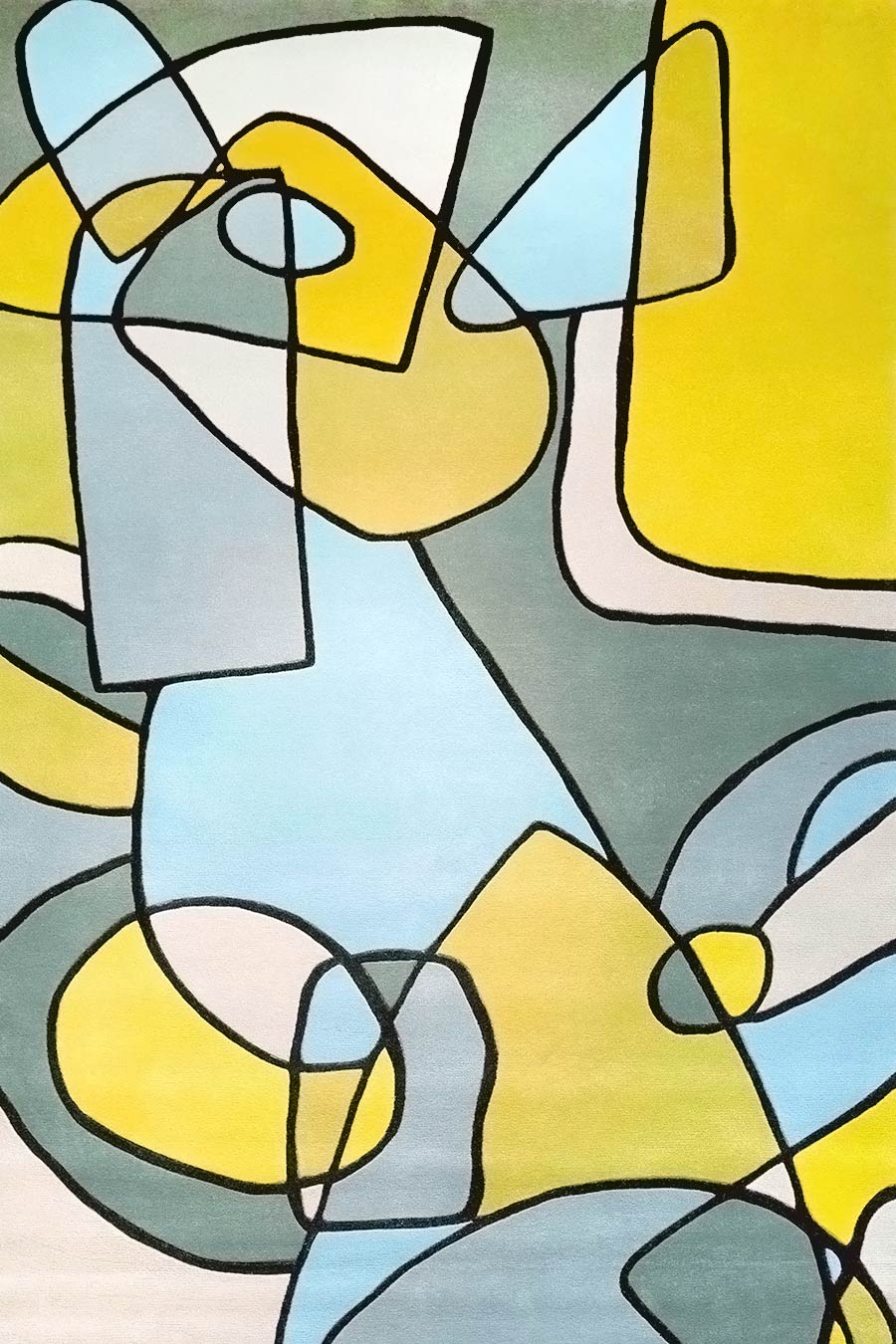 Geometric Town Style Hand-Tufted Geometric Rug-bisha-rugs