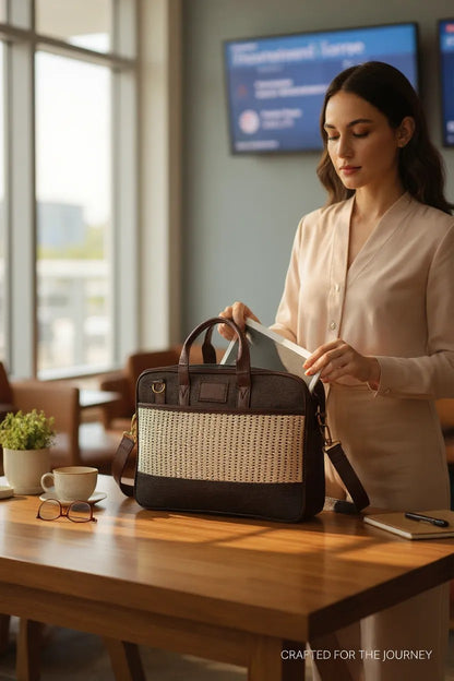 Premium Jute Laptop Bag – A Work Companion That Matches Your Lifestyle