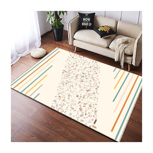 Beige Color Modern Tufted Area Rug