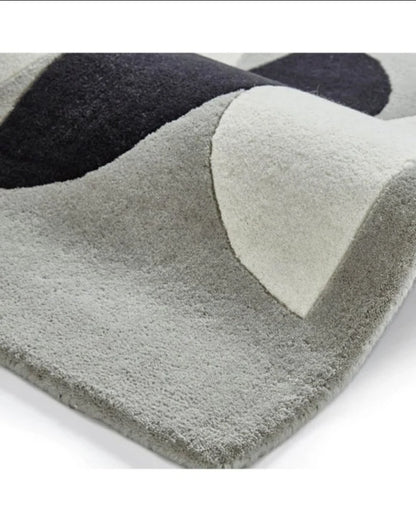 Gray Color Modern Design Hand-Tufted Rugs-Bisha Rugs