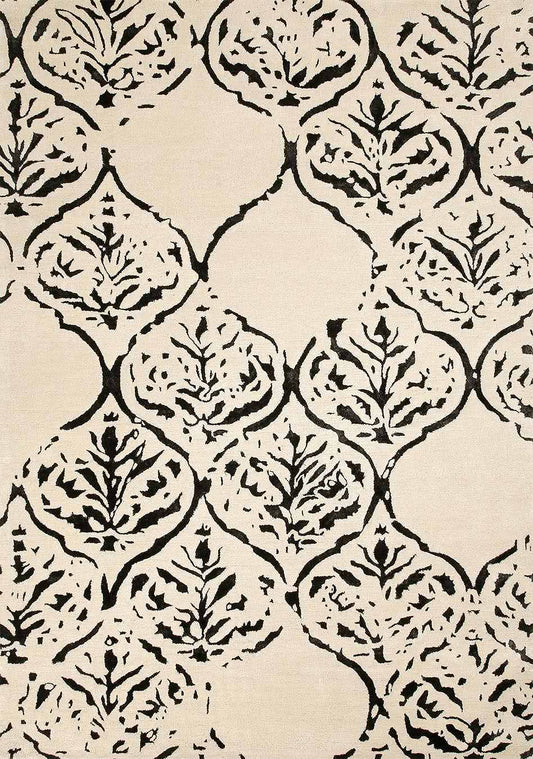 Othello Latte Beige Color Premium Design Hand-Tufted Rug-bisha-rugs