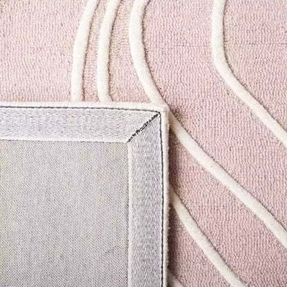 Classic Light Pink & Orange Design Hand-Tufted Rug-Bisha Rugs