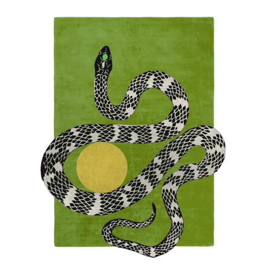 Snake Hand Tufted Wool Rug -Bisha Rugs