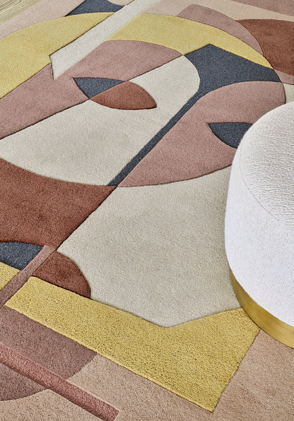 Colorful Geomatrical Design Rugs -Bisha Rugs