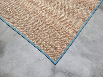 BENGAL – NATURAL JUTE & MEDITERRANIAN BLUE RUGS