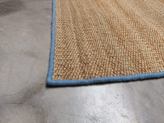 BENGAL – NATURAL JUTE & MEDITERRANIAN BLUE RUGS