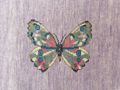 BUTTERFLY MINI IN LILAC Hand Knotted Rug