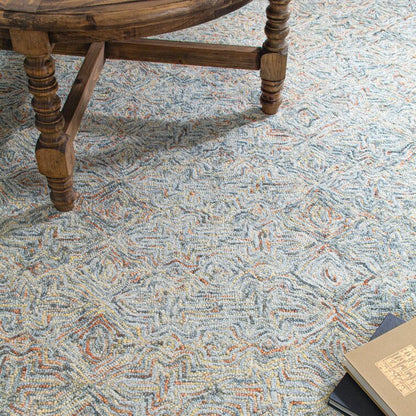 Color fields Tufted Wool Abstract Area Rug