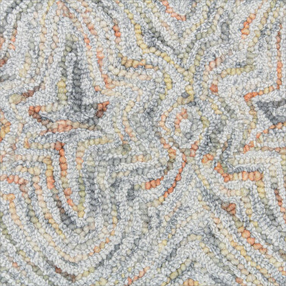 Color fields Tufted Wool Abstract Area Rug