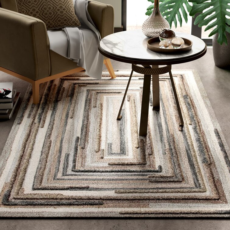 Multicolor Hand Tufted Wool Area Rug