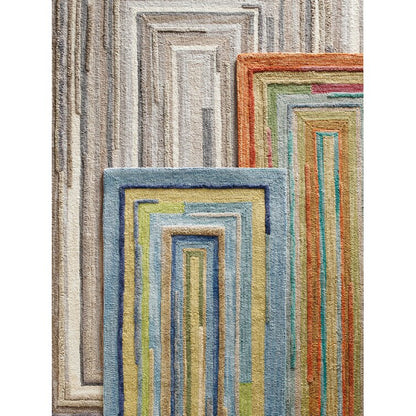 Multicolor Hand Tufted Wool Area Rug