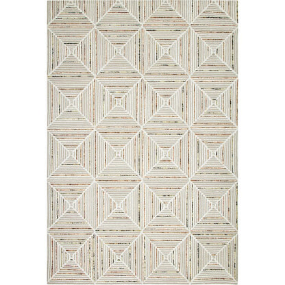 Diamond Stripe Wool Area Rug