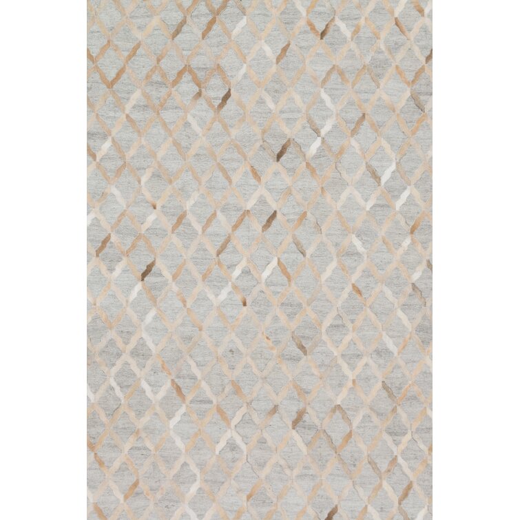 Gray Color  Wool Area Rug